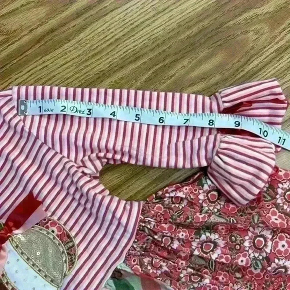 Bonnie Jean Girls' Fall Dress Plaid Pumpkin Embroidered size 5 - Picture 12 of 12